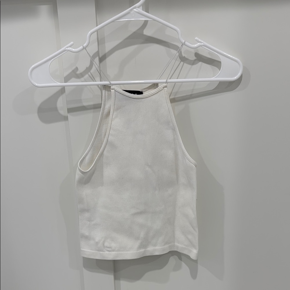 Sorel White Fitted Tank Top
